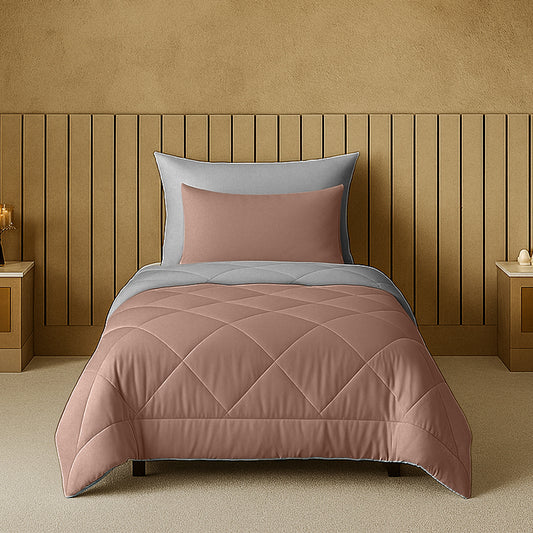 Cherish Quilted Reversible Single Bed Comforter for All Season - enera