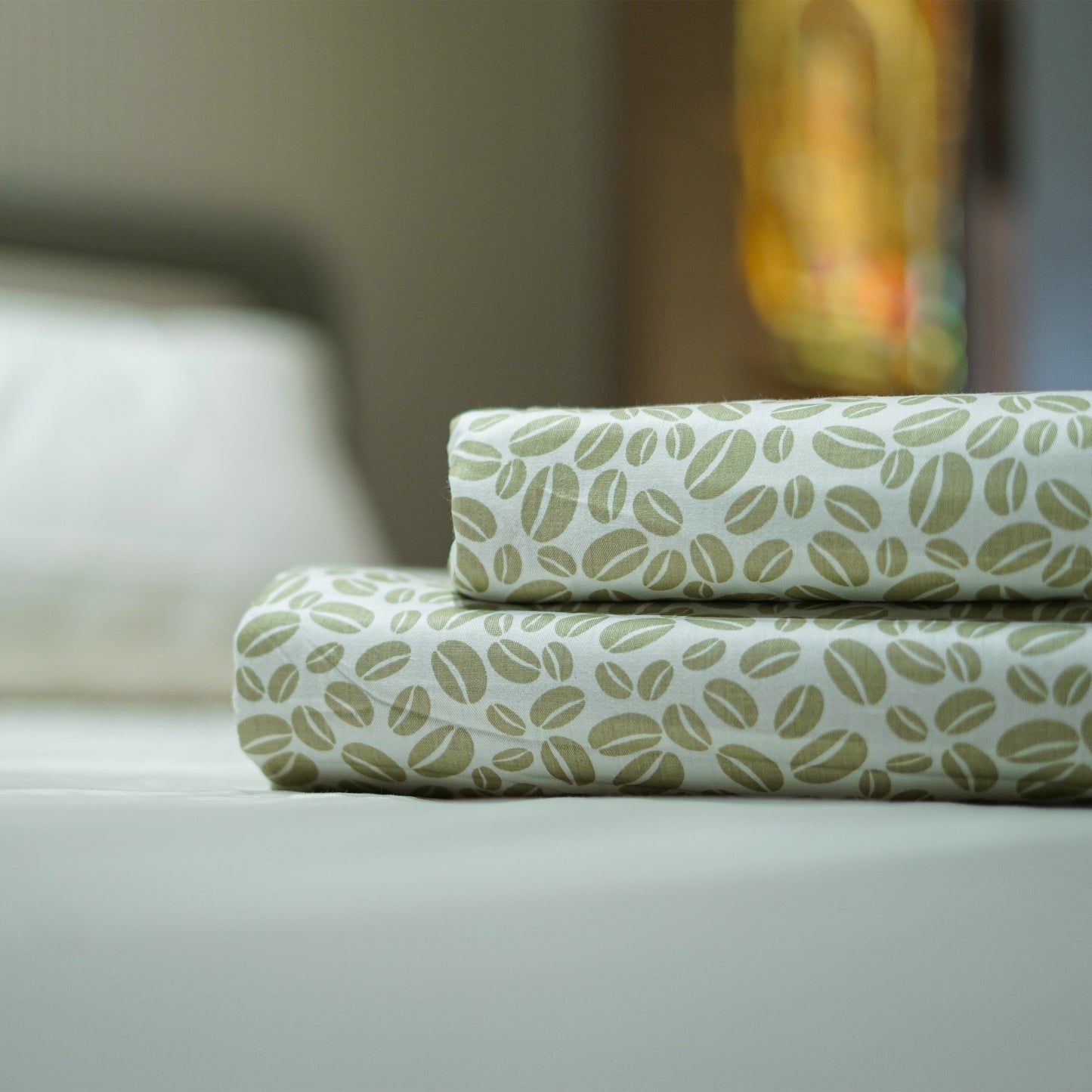 Enera Prism Collection Petal Light Green Color Printed Double Bed Dohar