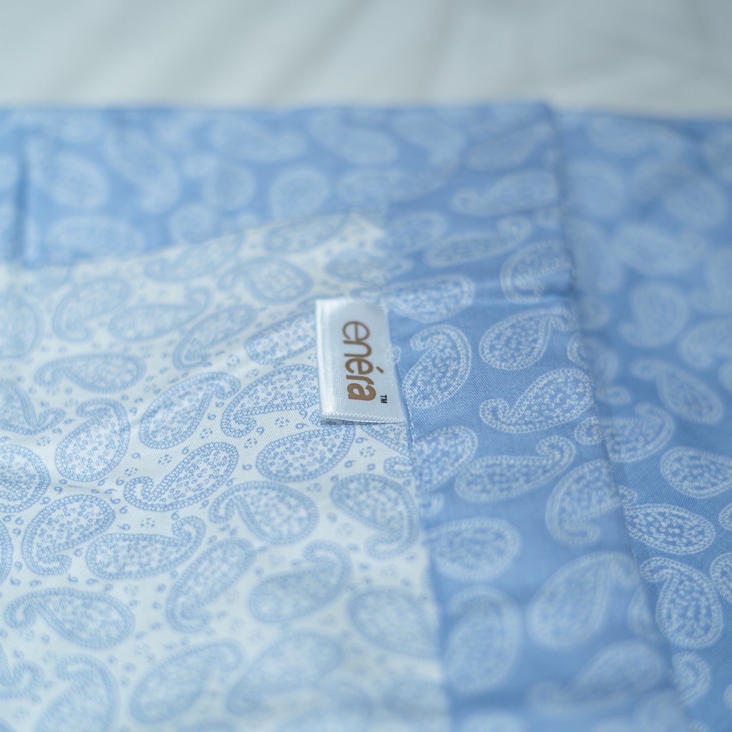 Enera Prism Collection Ethnic Water Blue Color Printed Double Bed Dohar