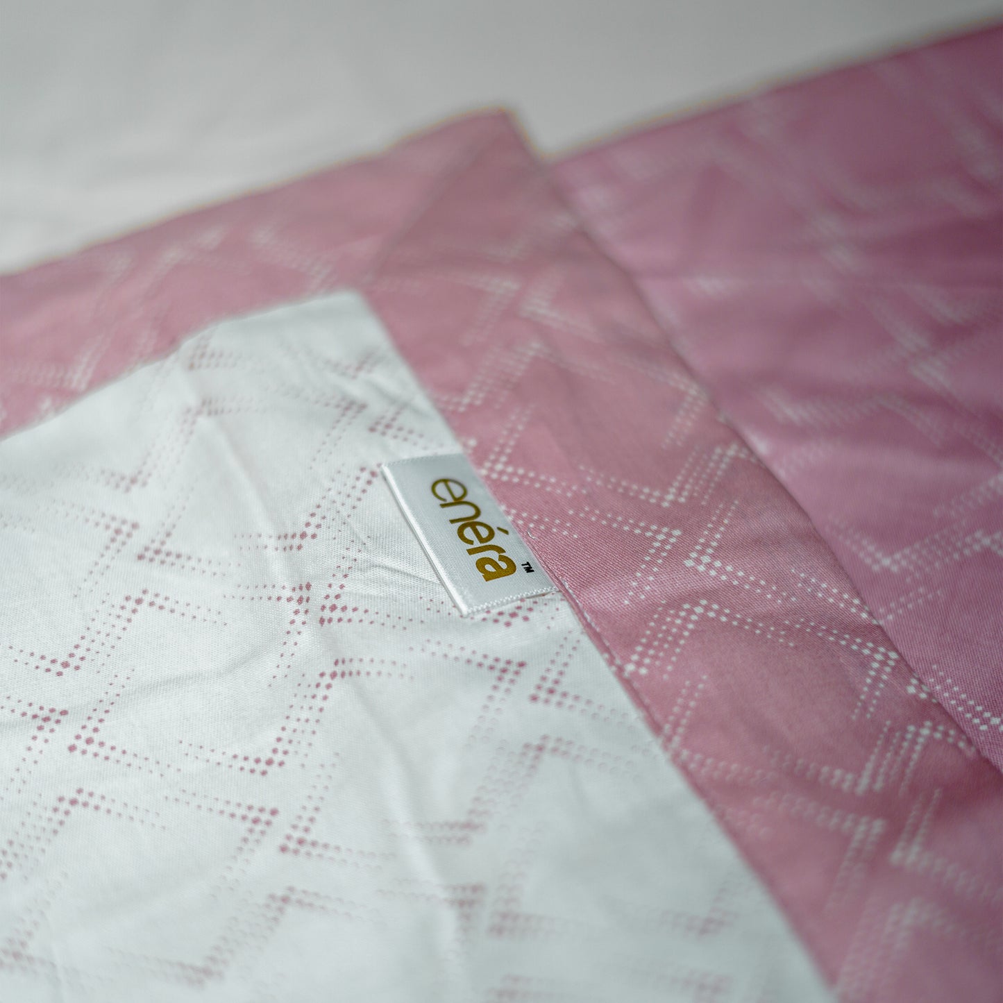 Enera Prism Collection Rhombus Pink Color Printed Double Bed Dohar