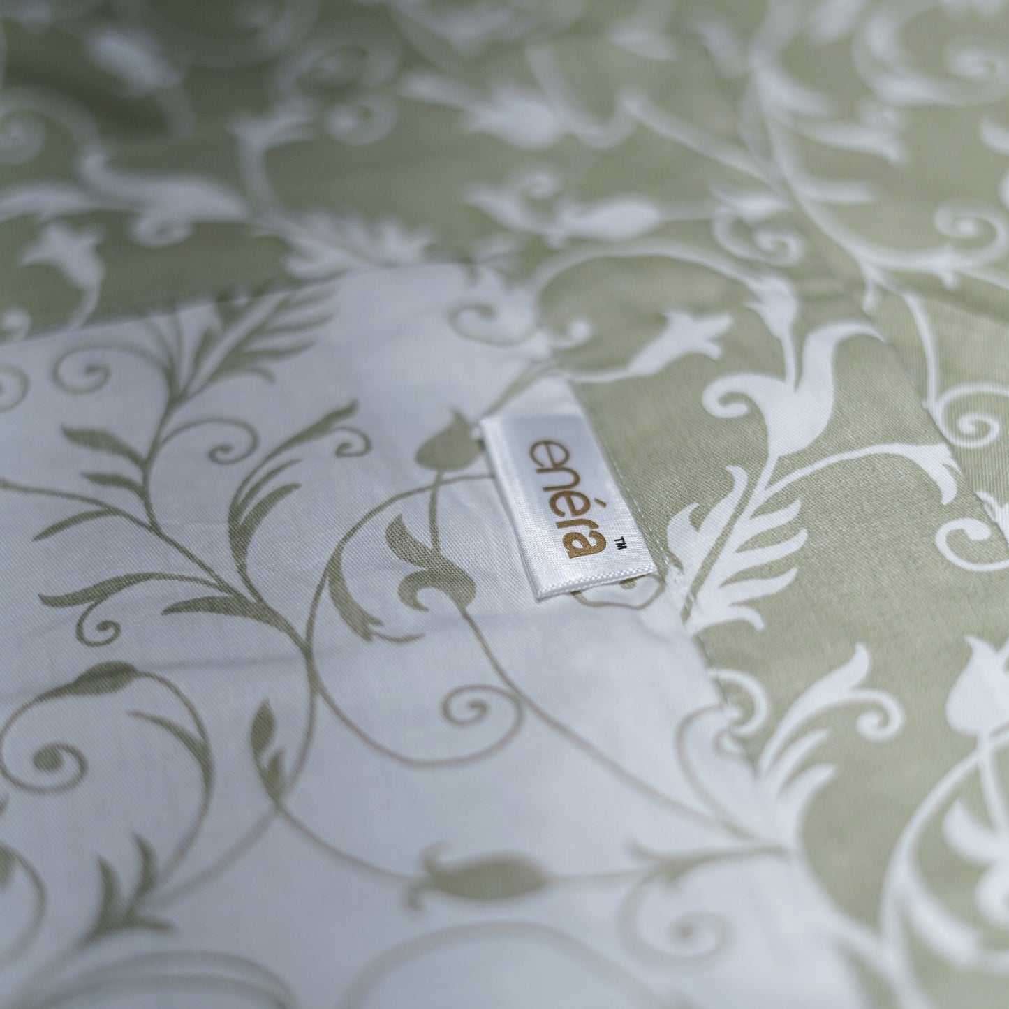 Enera Prism Collection Botanic Green Color Printed Double Bed Dohar
