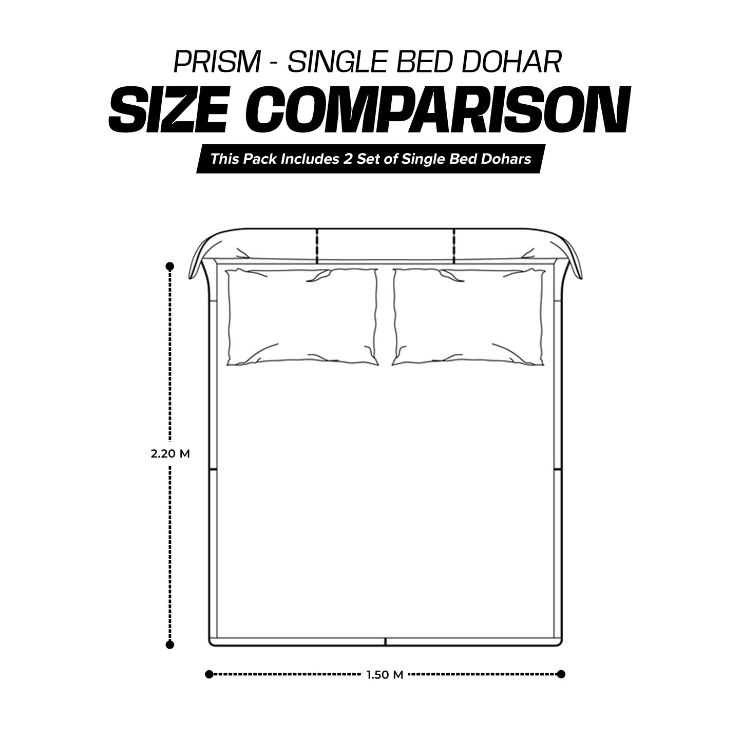 Enera Crimson Collection Frost Grey Color Printed Single Bed Dohar