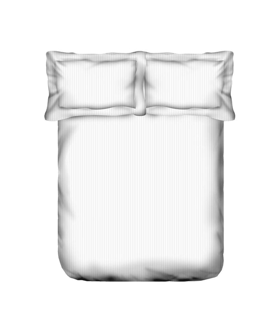 my Trident Stripe Single Bedsheet with Pillow Cover 100% Pure Cotton - enera