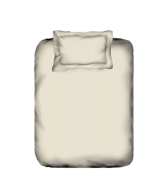 my Trident Stripe Single Bedsheet with Pillow Cover 100% Pure Cotton - enera