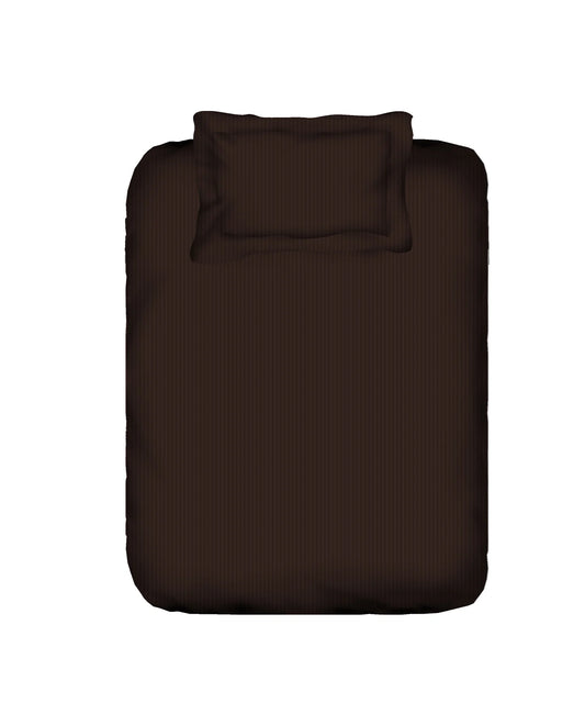 my Trident Stripe Single Bedsheet with Pillow Cover 100% Pure Cotton - enera