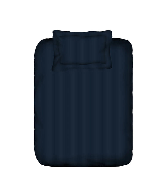 my Trident Stripe Single Bedsheet with Pillow Cover 100% Pure Cotton - enera