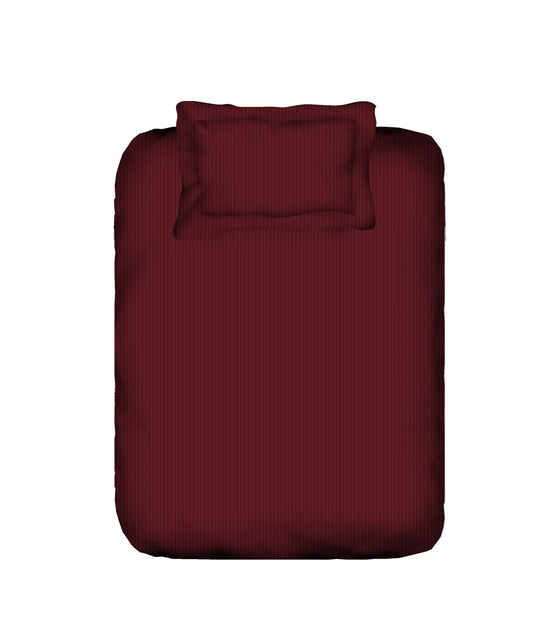 my Trident Stripe Single Bedsheet with Pillow Cover 100% Pure Cotton - enera
