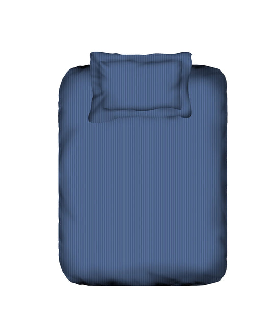 my Trident Stripe Single Bedsheet with Pillow Cover 100% Pure Cotton - enera