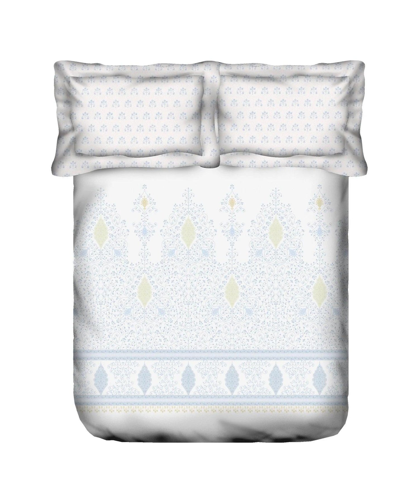 Enera Sanskriti Series Collection Grey Color King Size Bedsheet Set