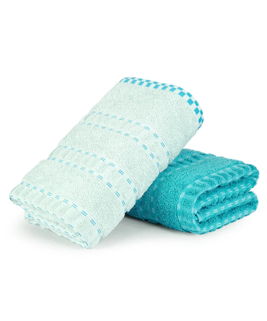 my Trident Bath Towel 2 Pcs Set 100% Cotton, Soft & Ultra Absorbent - enera