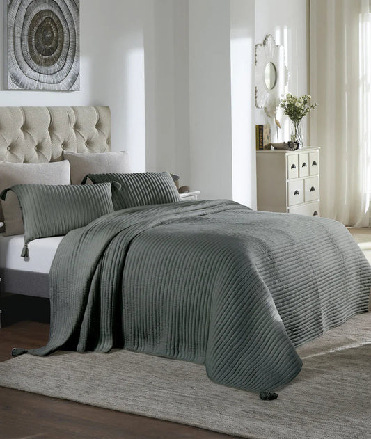Pluchi Bedspread Set 100% Pure Cotton (Set of 3) - enera