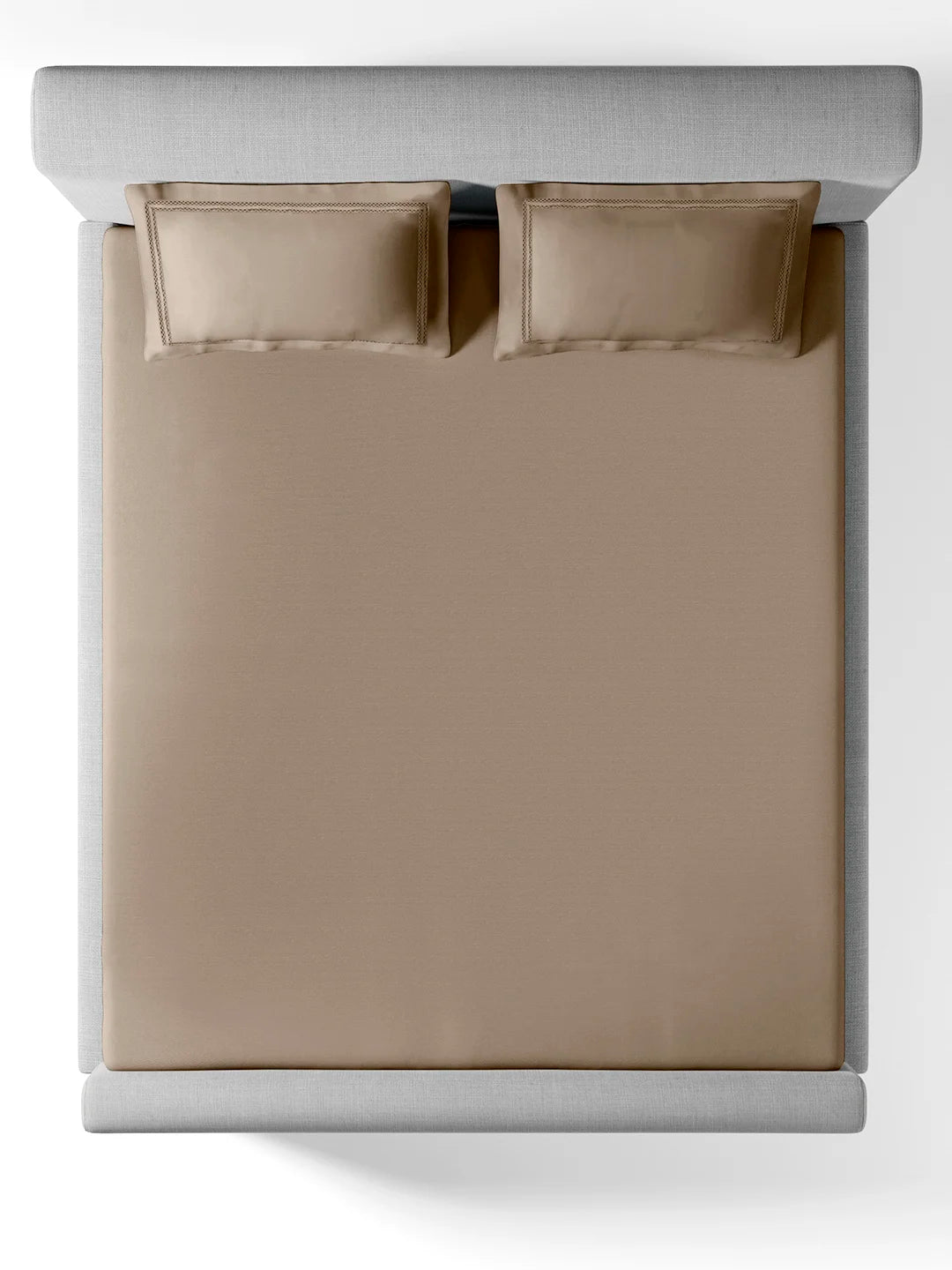 Sansaar Urban Classics Stellar Savannah Tan Plain King Bedsheet 100% Cotton/ 300TC