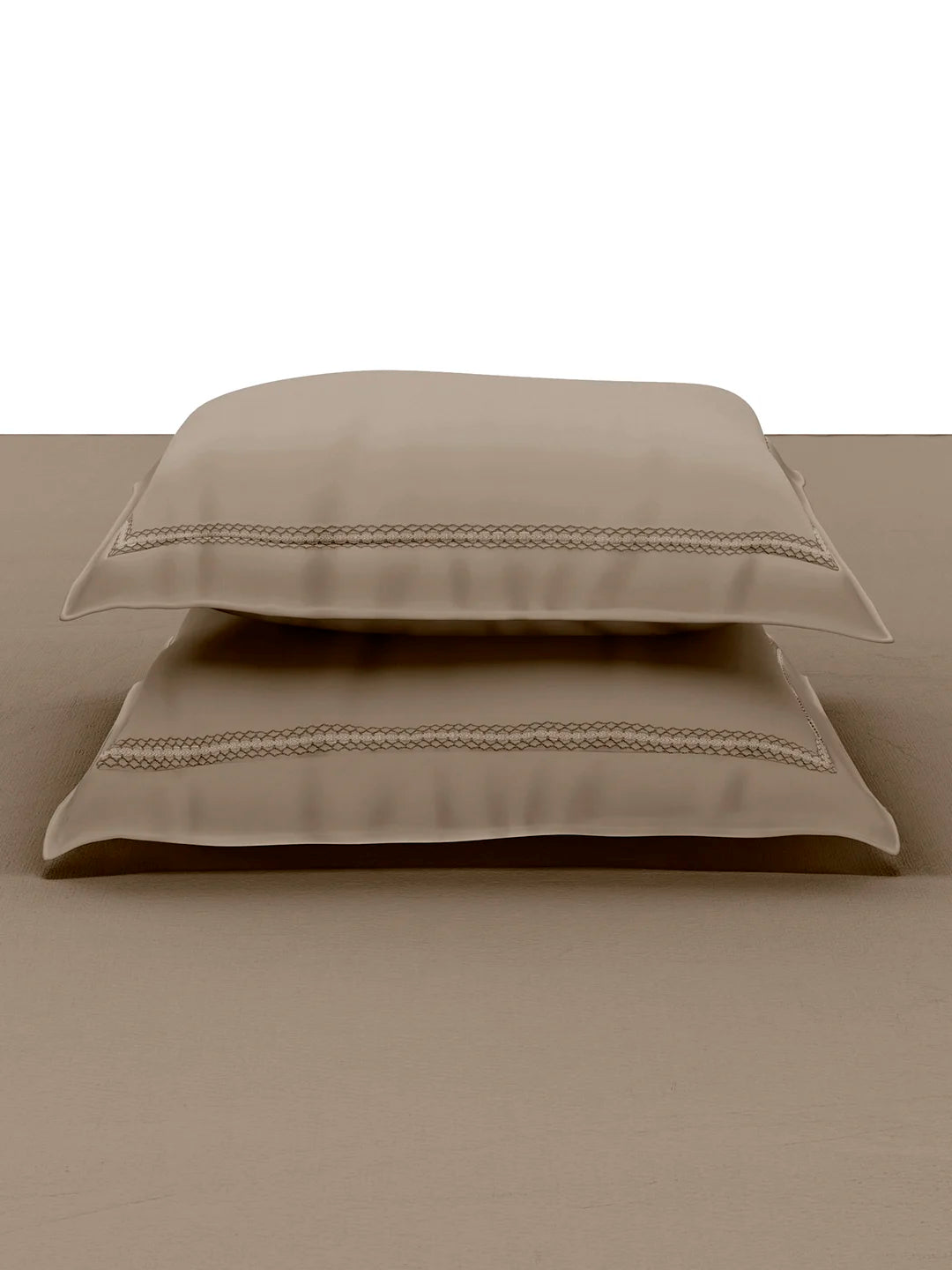 Sansaar Urban Classics Stellar Savannah Tan Plain King Bedsheet 100% Cotton/ 300TC