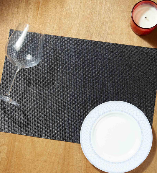 Obsessions Basketweave Dining & Side Table Mat – 30cm x 45 cm, Pack of 6 - enera