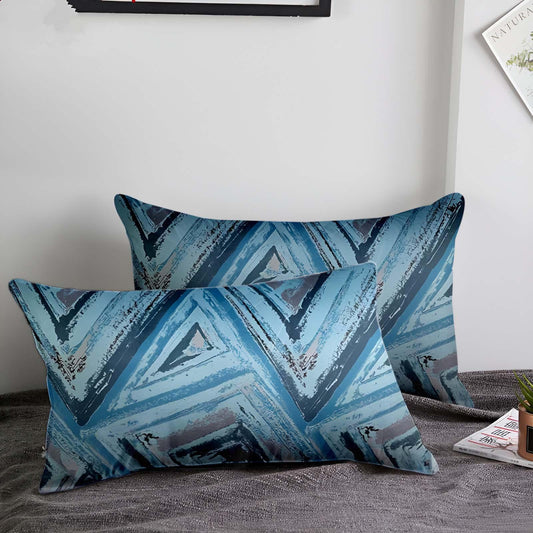Enera Vane Sn 24 Multi Blue Color 11x19 Inch Cushion Cover - enera