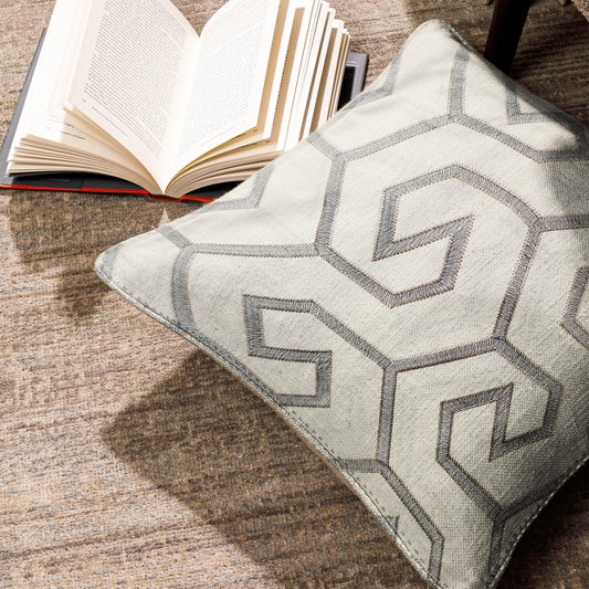 Enera GMF Libe Em 868 Ivory Color 16x16 Inch Cushion Cover - enera