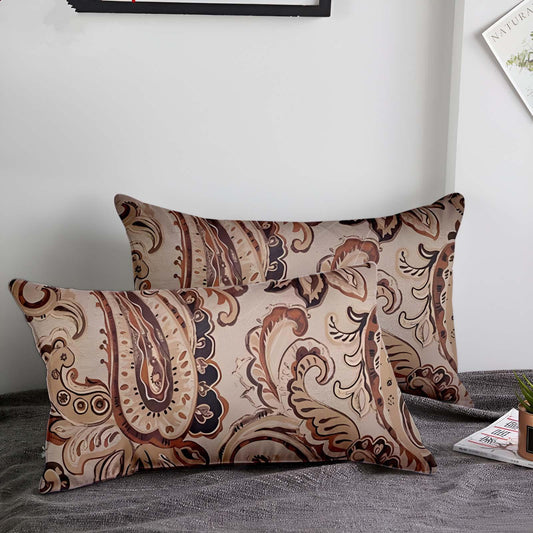 Enera KCF Pers-702 Light Brown Color 11x19 Inch Cushion Cover - enera