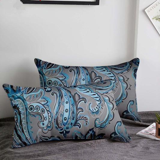 Enera KCF Pers-708 Dark Grey Color 11x19 Inch Cushion Cover - enera