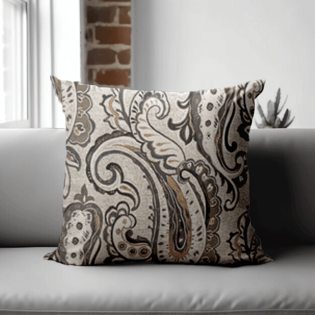 Enera KCF Pers -705 Grey Color 18x18 Inch Cushion Cover