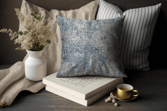 Enera KCF Pina Sn 29201 Blue Color 20x20 Inch Cushion Cover - enera