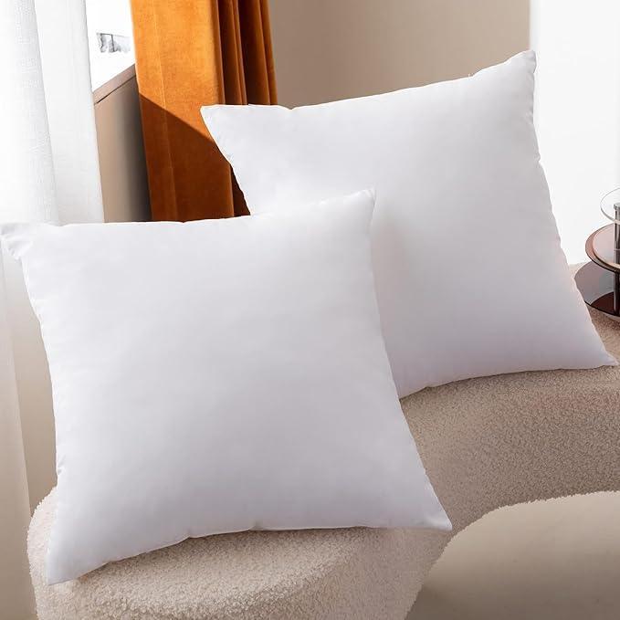 enera Polyfiber Cushion 18x18 Inch (1 PCS) Soft, Fluffy Bouncy Washable