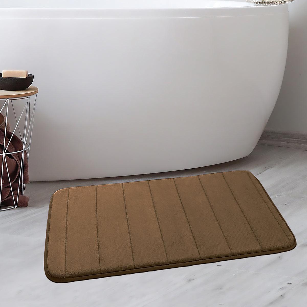 Enera Line Vind Memory Foam Brown Color Bathmat - 50 x 80 cm - enera