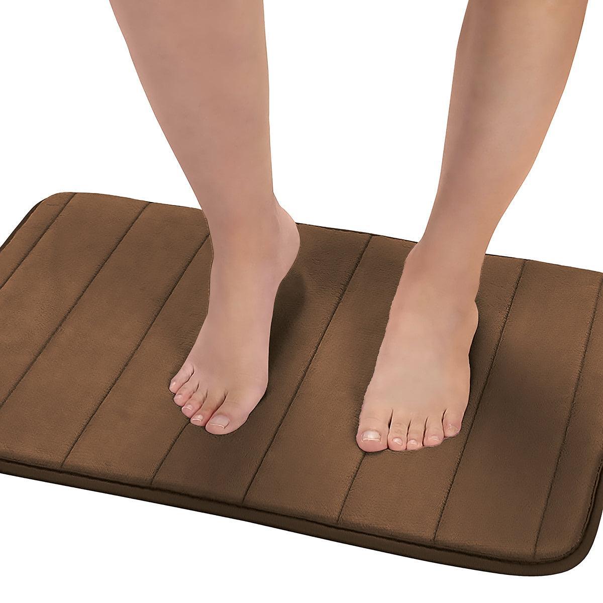 Enera Line Vind Memory Foam Brown Color Bathmat - 50 x 80 cm - enera