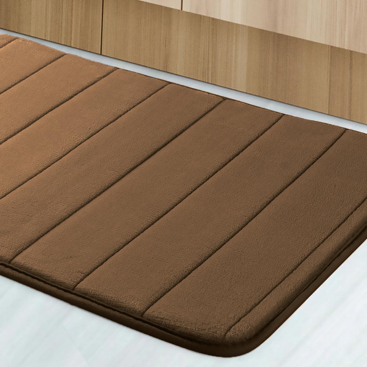 Enera Line Vind Memory Foam Brown Color Bathmat - 50 x 80 cm - enera