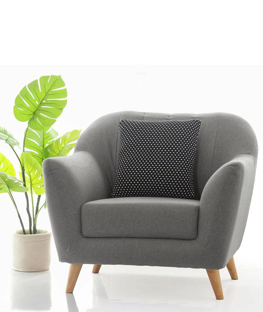 Enera Black & Natural Color 16x16 Inch Cushion Cover - enera