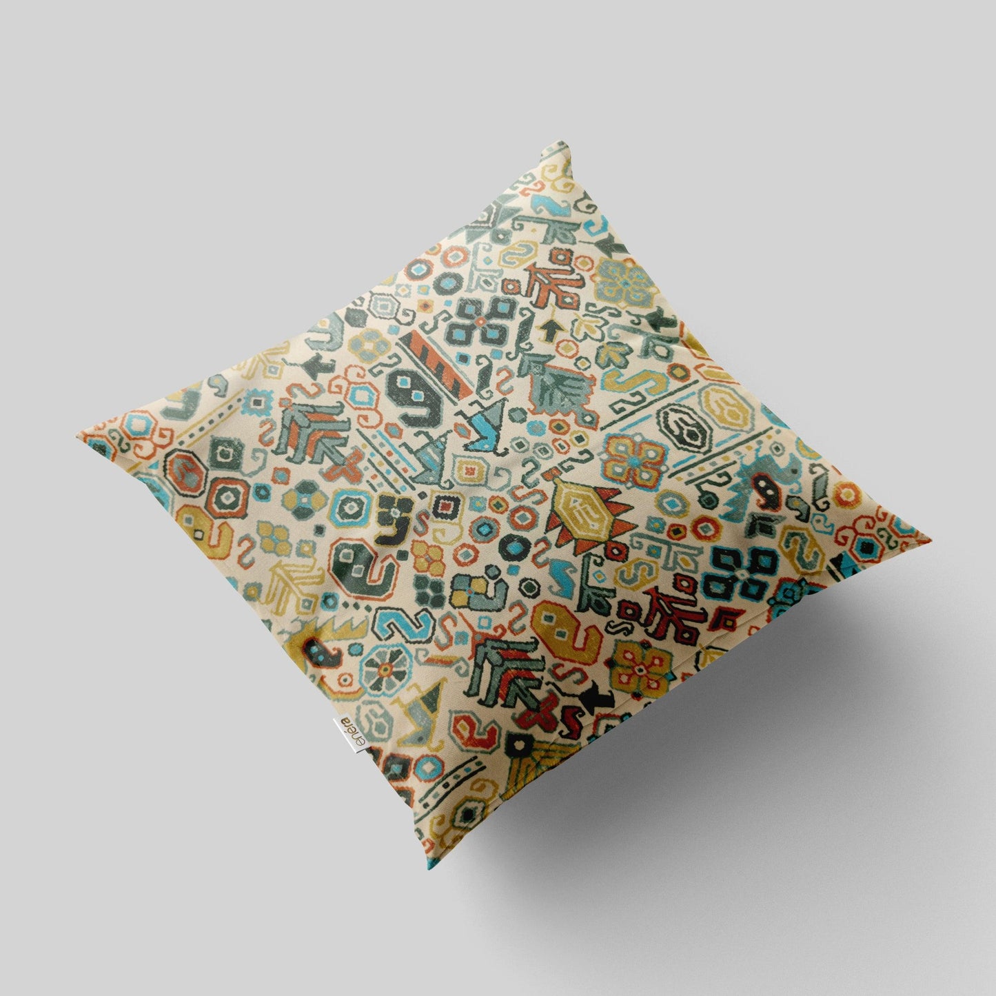 Enera SRM Kili 404 Multi Color 16x16 Inch Cushion Cover