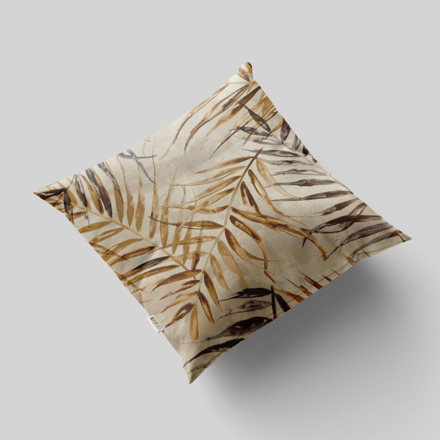 Enera SRM Rivi Beige Color 16x16 Inch Cushion Cover