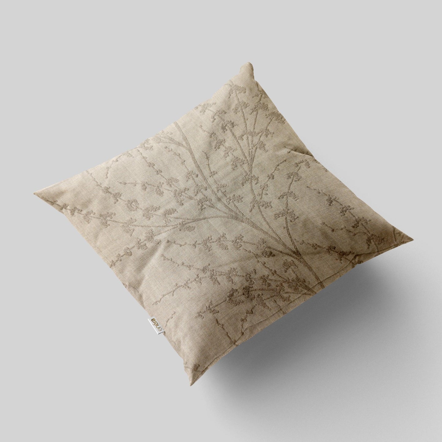 Enera SRM SAMA B204 Beige Color 16x16 Inch Cushion Cover