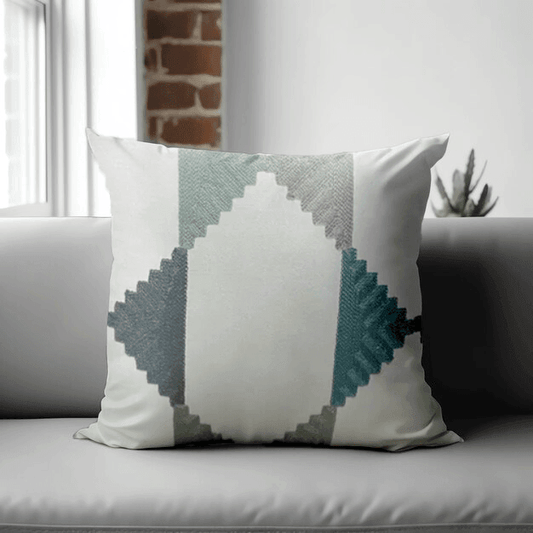 Enera SRM SAMA J1003 White Color 16x16 Inch Cushion Cover - enera
