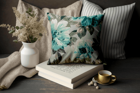 Enera SRM ASTO 101 Multi Green Color 18x18 Inch Cushion Cover - enera