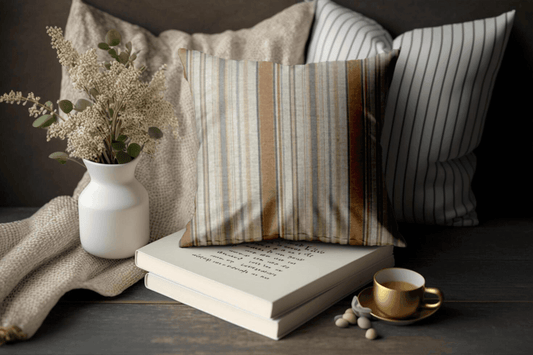 Enera SRM Cint 603 Cream Color 18x18 Inch Cushion Cover - enera