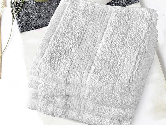 Spaces Face Towel 4 Pcs Set 100% Cotton, Soft & Ultra Absorbent - enera