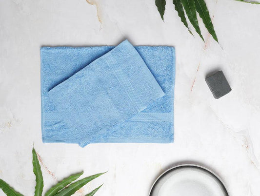 Spaces Hand Towel 2 Pcs Set 100% Cotton, Soft & Ultra Absorbent - enera