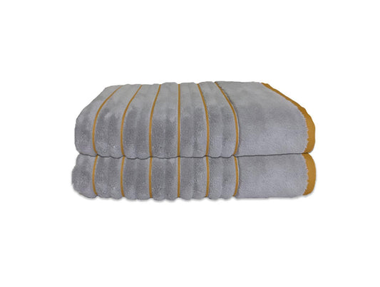 Spaces Hand Towel 2 Pcs Set 100% Cotton, Soft & Ultra Absorbent - enera