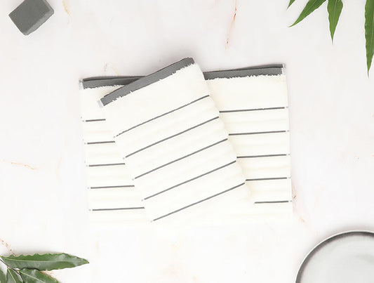 Spaces Hand Towel 2 Pcs Set 100% Cotton, Soft & Ultra Absorbent - enera