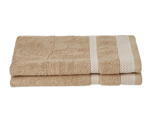 Spaces Hand Towel 2 Pcs Set 100% Cotton, Soft & Ultra Absorbent - enera