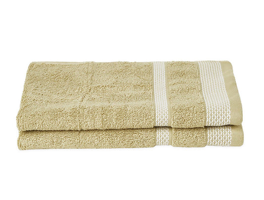 Spaces Hand Towel 2 Pcs Set 100% Cotton, Soft & Ultra Absorbent - enera