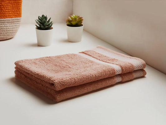 Spaces Hand Towel 2 Pcs Set 100% Cotton, Soft & Ultra Absorbent - enera