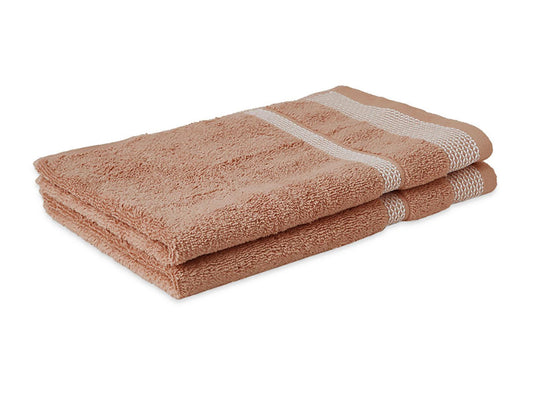 Spaces Hand Towel 2 Pcs Set 100% Cotton, Soft & Ultra Absorbent - enera