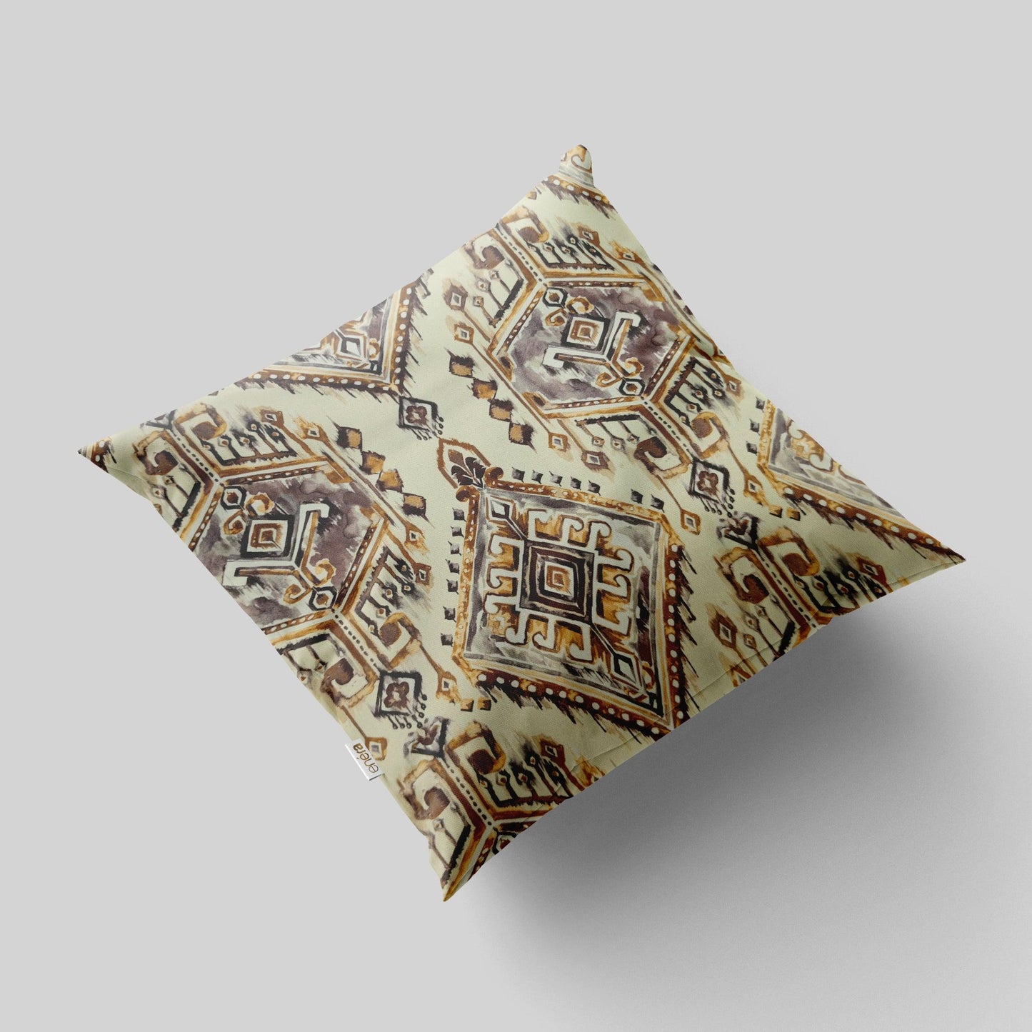 Enera Vj Sanc D1999 sn.23 Ivory Color 16x16 Inch Cushion Cover