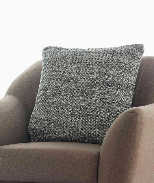 Enera Moss Knit Honeydew & Natural Color 22x22 Inch Cushion Cover - enera