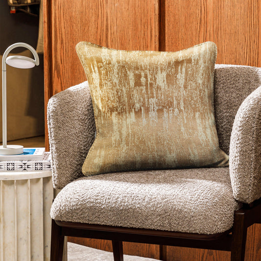 Enera PNK SERE 27 Coffee Color 16x16 Inch Cushion Cover - enera