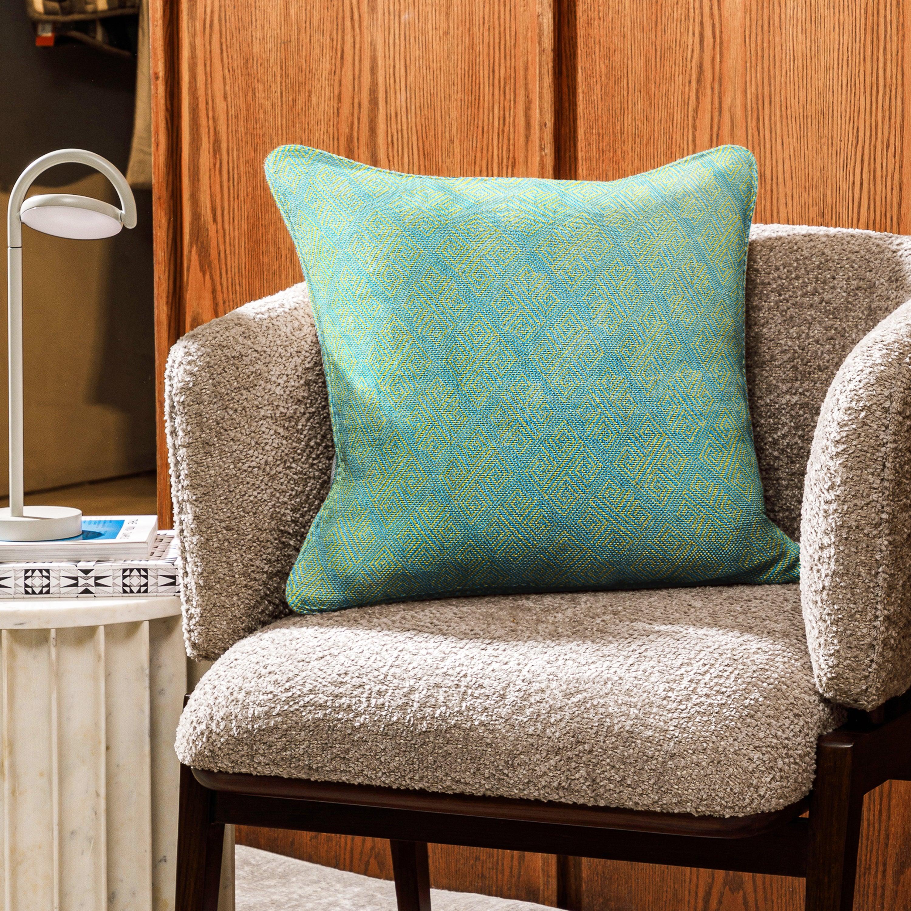 Enera Outdoor Sr-09 Aqua Teal Color 16x16 Inch Cushion Cover