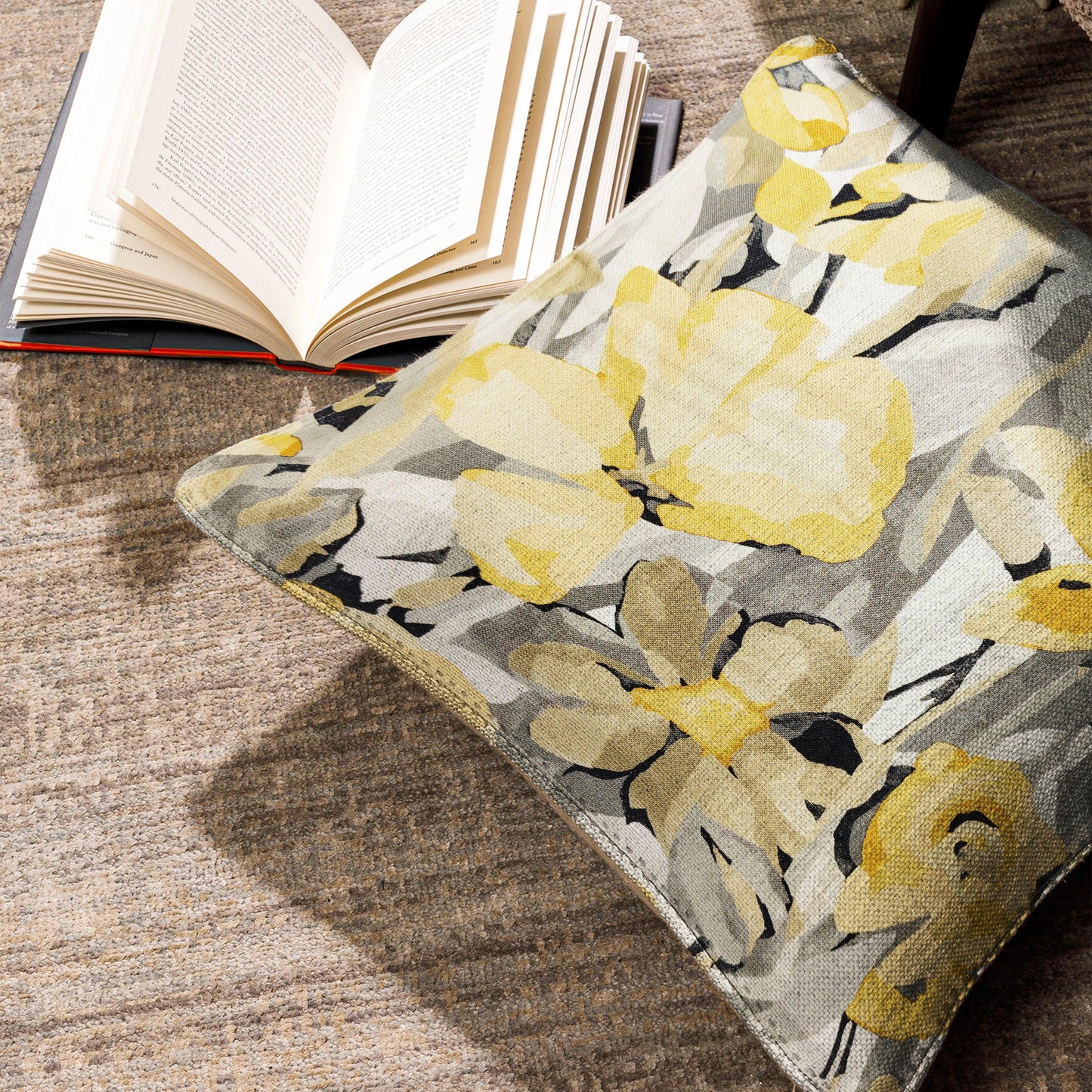 Enera SRM Mamb E502 Yellow Color 16x16 Inch Cushion Cover