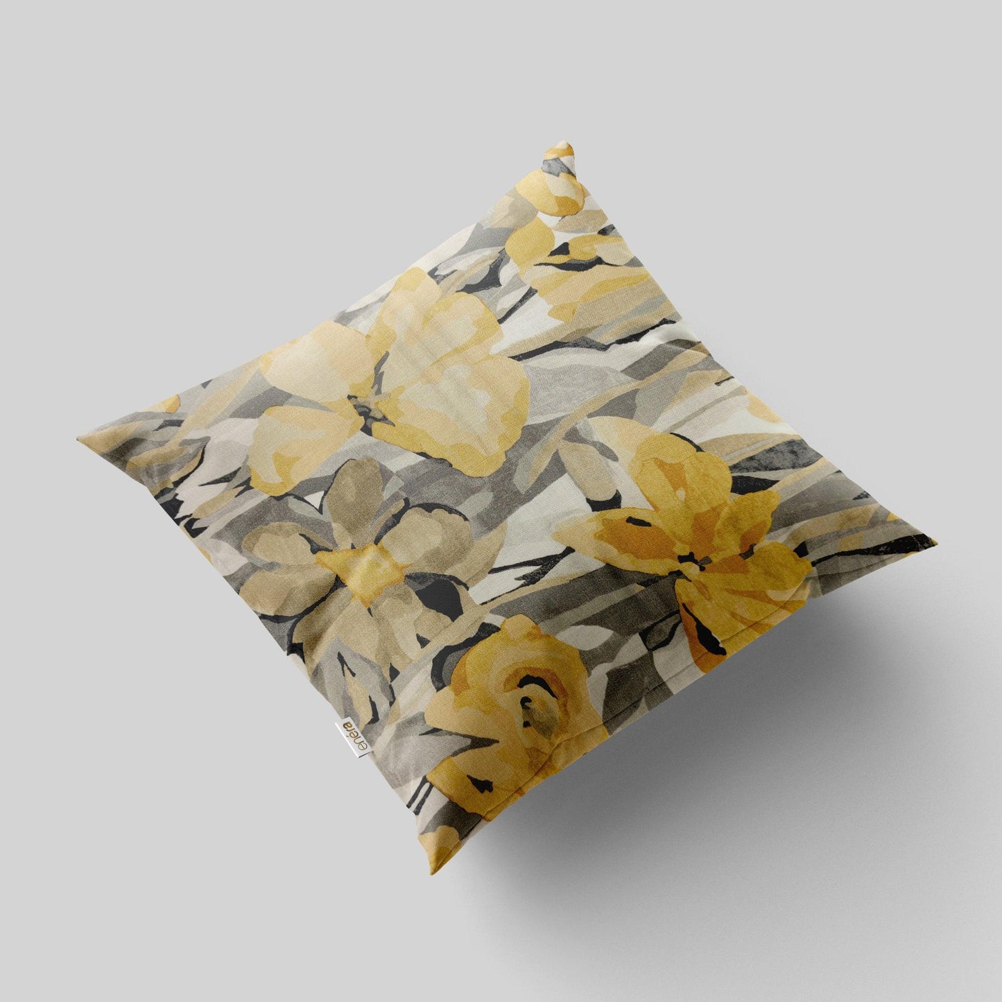 Enera SRM Mamb E502 Yellow Color 16x16 Inch Cushion Cover