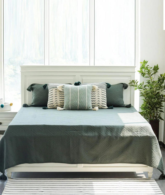 Pluchi Bedspread Set 100% Pure Cotton (Set of 3) - enera